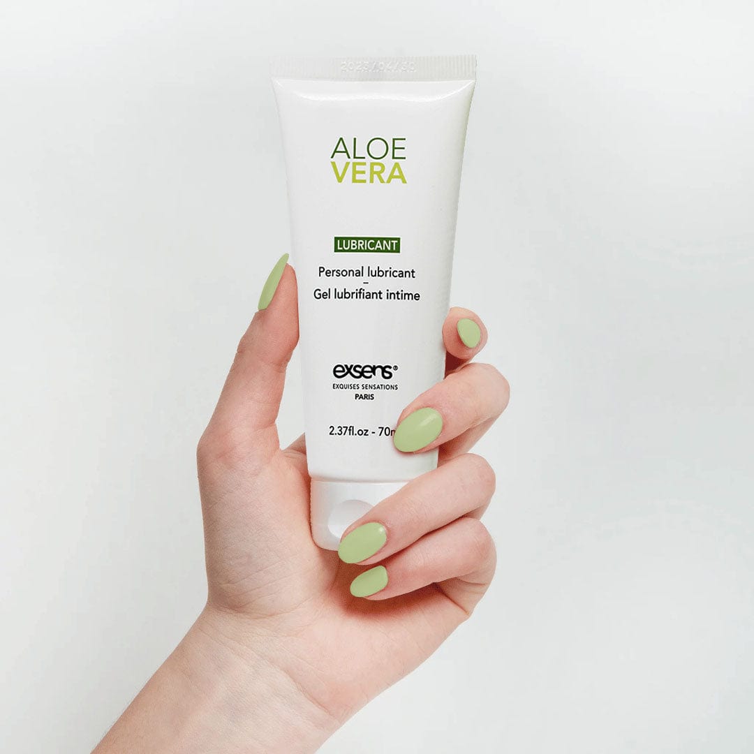 Exsensparis Sexual Wellness Aloe Vera Water-Based Lubricant Aloe Vera Vegan GMO Free Water-Based Intimate Lubricant 