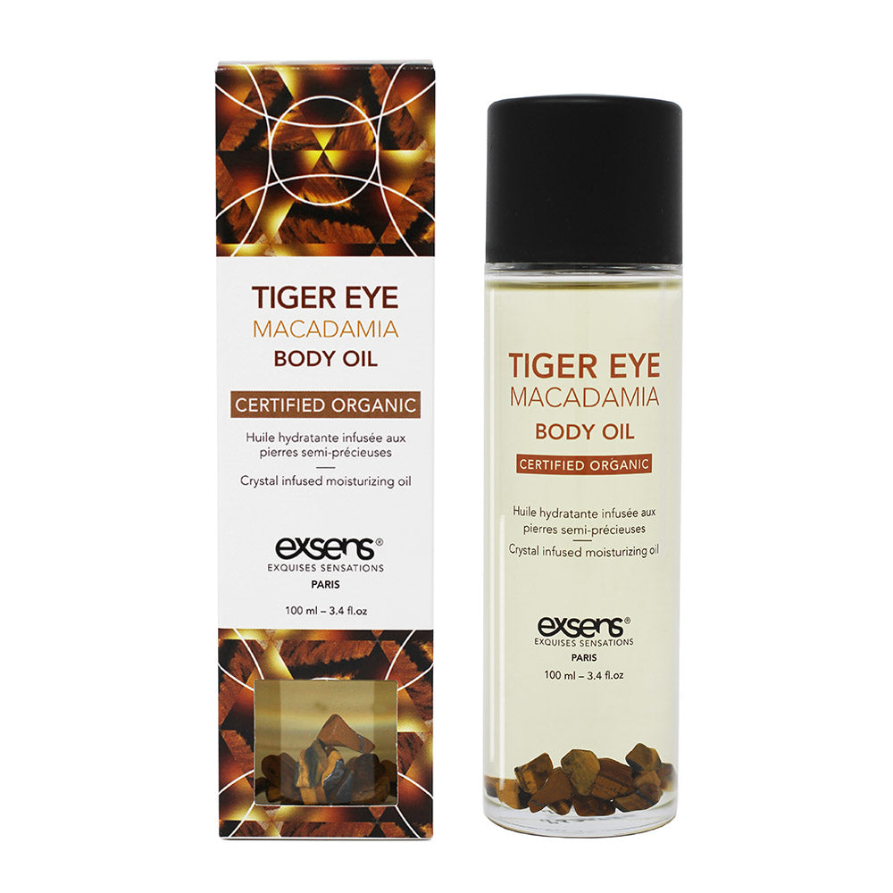 EXSENS Tiger Eye Macadamia Crystal Infused Body Oil