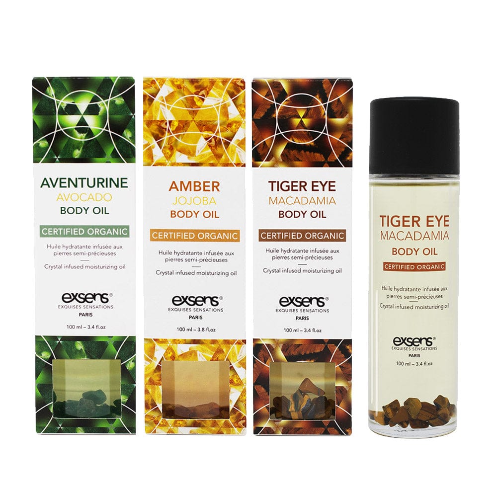 Exsensparis Body Care Crystal Body Oil Trio Body Oils Kit | Organic, Vegan, GMO Free